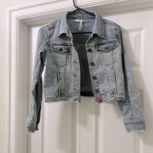 Matilda Jane - girls Polkadotted jean jacket